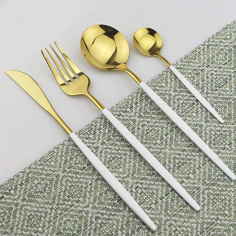 Set tacamuri 24 piese din otel inoxidabil, stil portughez [3]