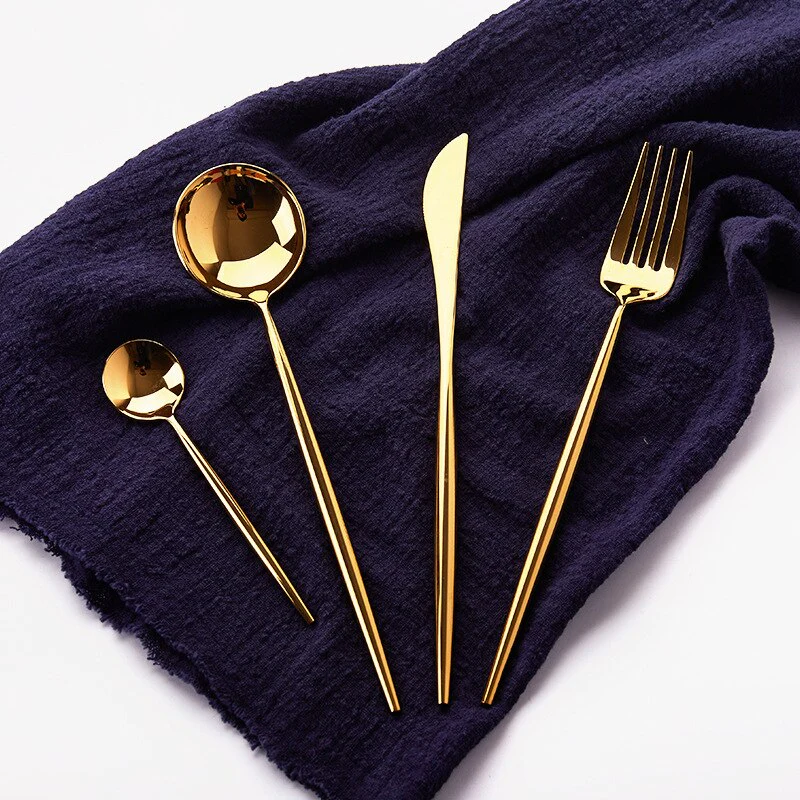 Set tacamuri 24 piese din otel inoxidabil, stil portughez [9]