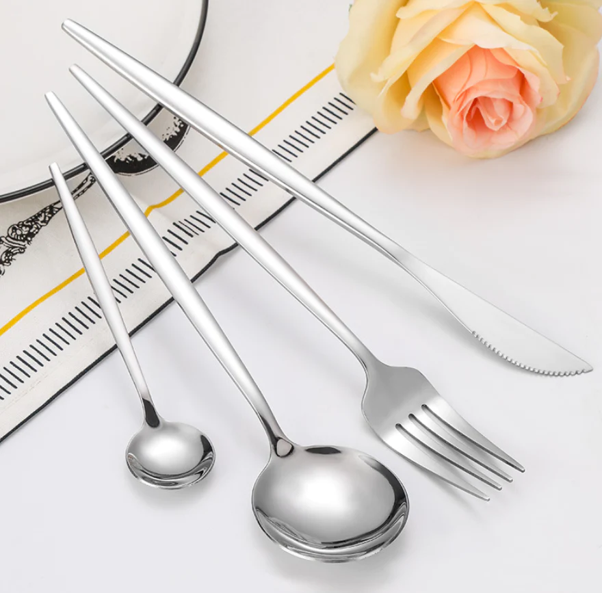 Set tacamuri 24 piese din otel inoxidabil, stil portughez [13]