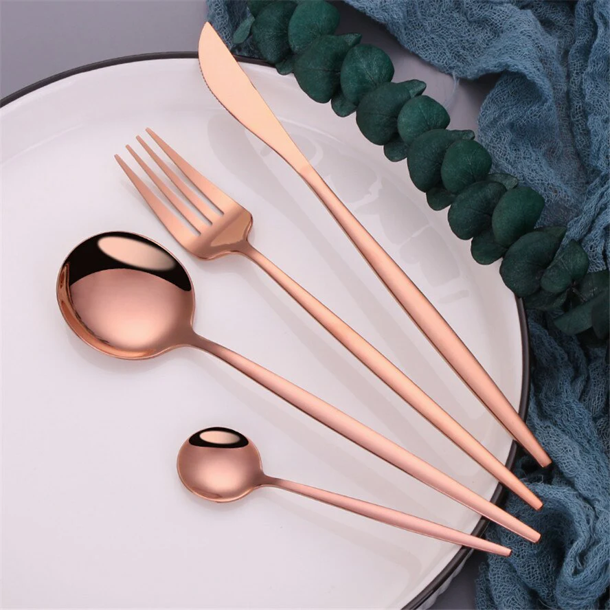 Set tacamuri 24 piese din otel inoxidabil, stil portughez [4]
