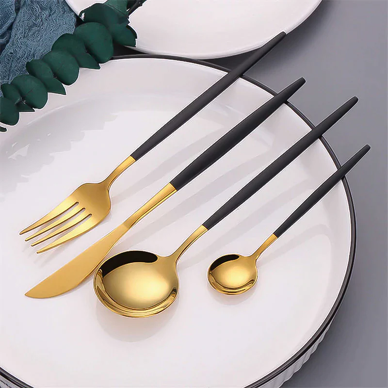 Set tacamuri 24 piese din otel inoxidabil, stil portughez [14]