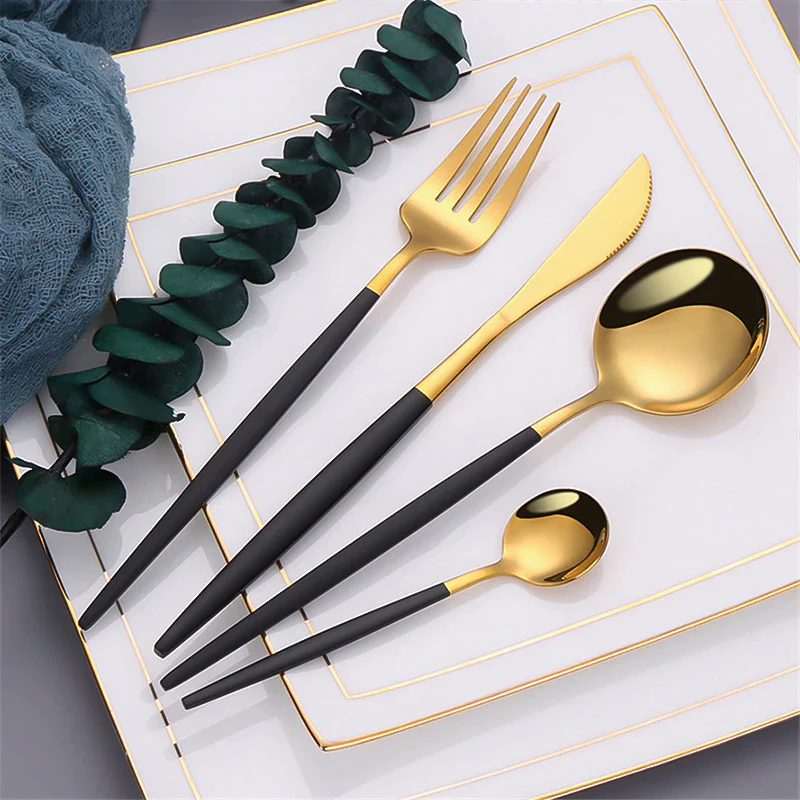 Set tacamuri 24 piese din otel inoxidabil, stil portughez [8]