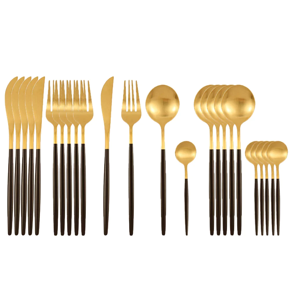 Set tacamuri 24 piese din otel inoxidabil, stil portughez [2]