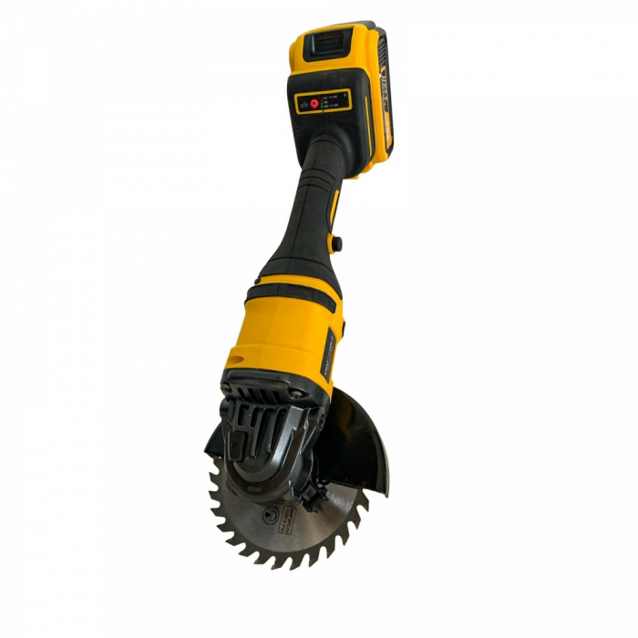 Set Trusa KraftWorld Masina de Gaurit si Insurubat + Polizor Unghiular / Flex cu 2 Acumulatori de 36V 8AH [7]