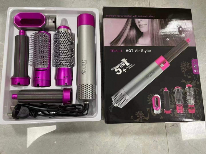 Set Uscator de Par, 5 in 1, Multifunctional pentru Coafare, Ondulator, Placa electrica, Dispozitiv automat [2]