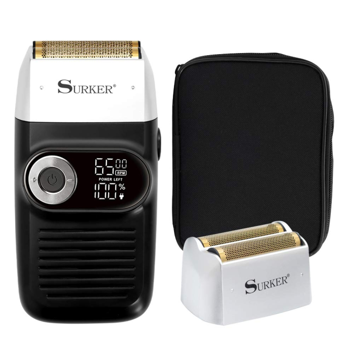 Shaver Profesional pentru Barbati, Aparat de Ras 0mm, Fara Fir, Incarcare USB, Afisaj Digital [8]