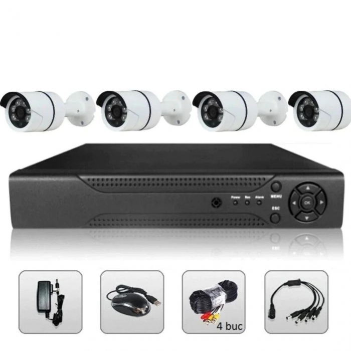 Sistem de supraveghere Jortan 4 camere HDMI, cu fir [4]