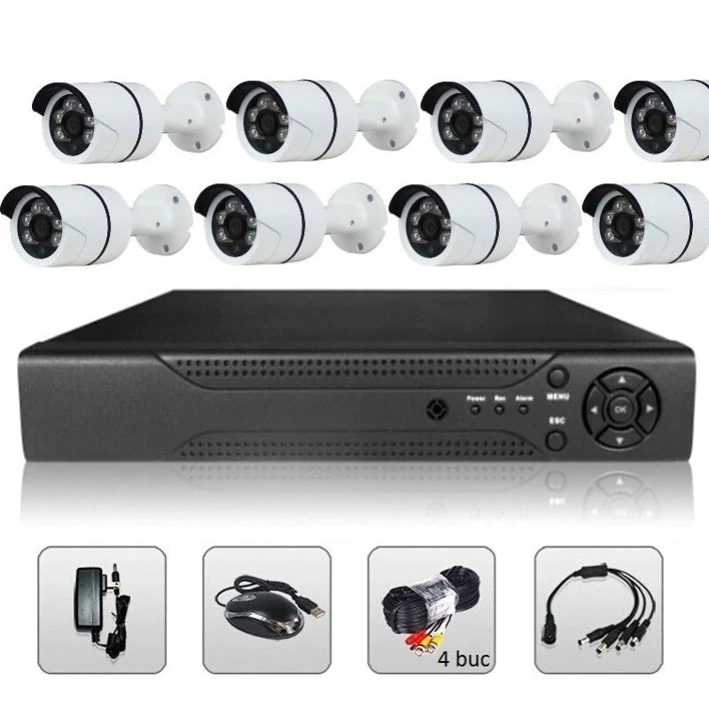 Sistem de Supraveghere Jortan FULL HD Kit DVR cu 8 camere pentru exterior [8]