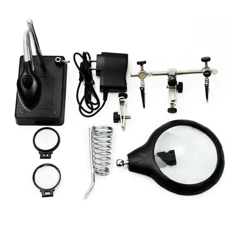 Stand de lipit Andowl GJ5 cu lupa si lampa LED [6]
