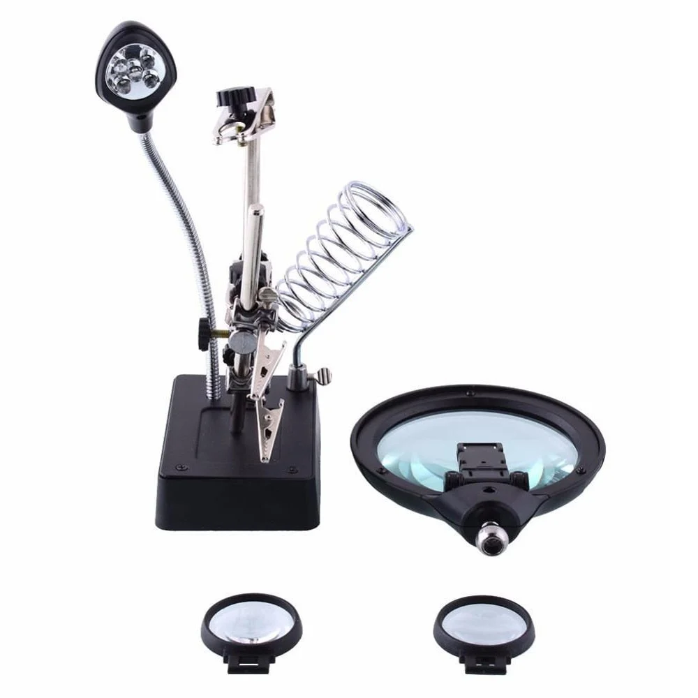 Stand de lipit Andowl GJ5 cu lupa si lampa LED [7]