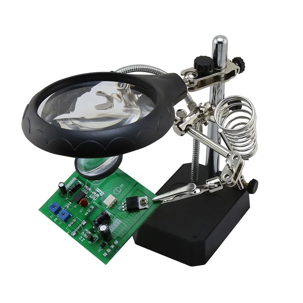 Stand de lipit Andowl GJ5 cu lupa si lampa LED [2]