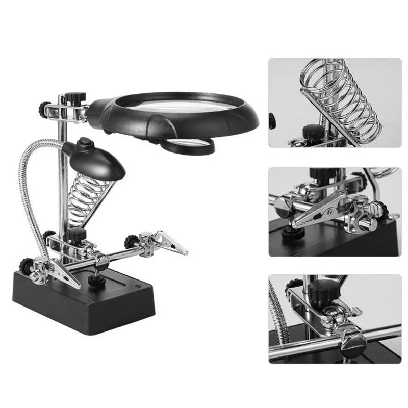 Stand de lipit Andowl GJ5 cu lupa si lampa LED [8]