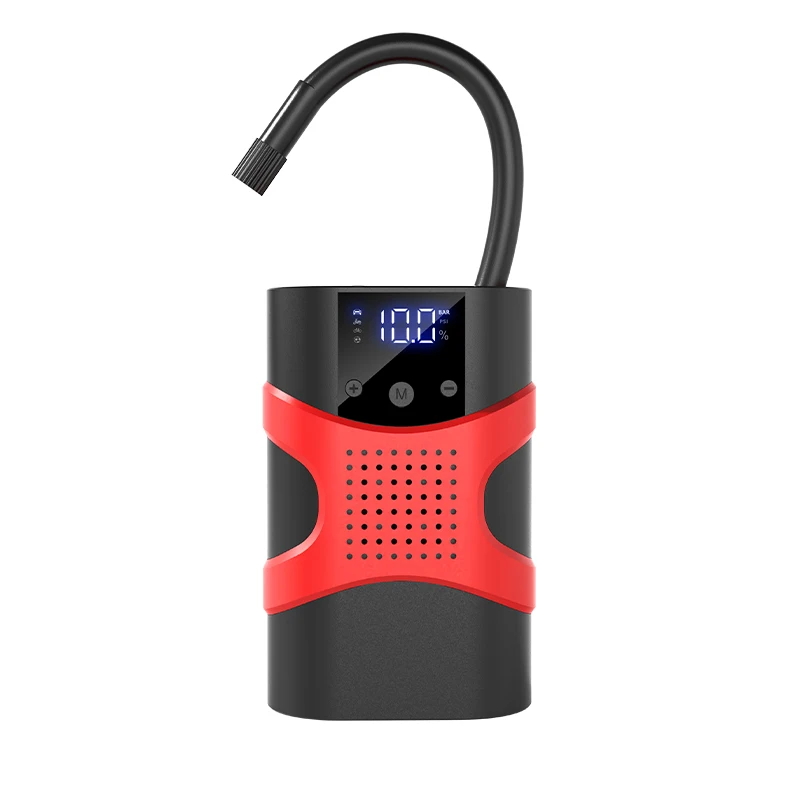 Starter auto multifunctional, portabil, 12000mAh powerbank, cu compresor, USB, afisaj LCD, lanterna, pornire auto [10]