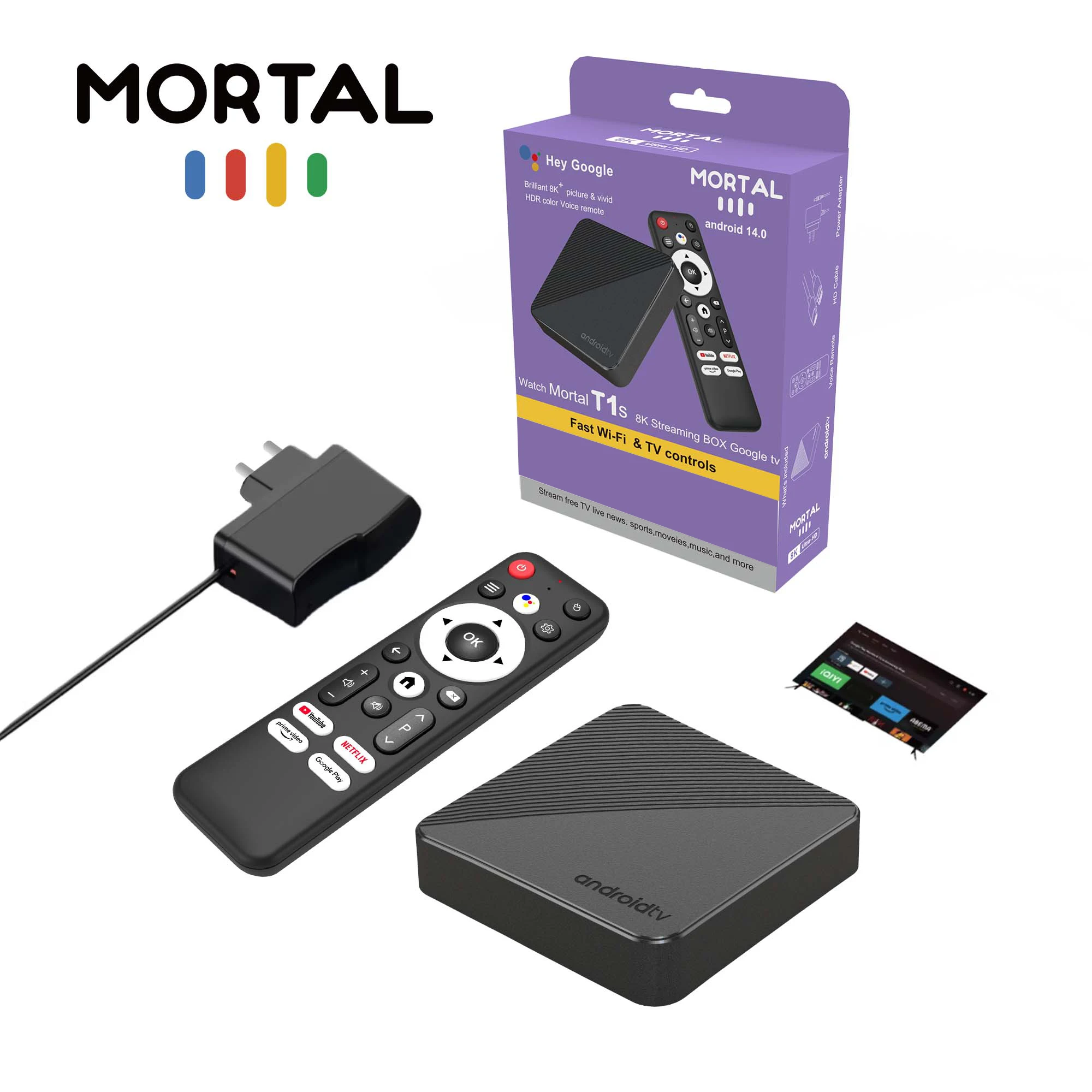 Stick Smart TV 4K cu Telecomanda, Media Streaming Ultra HD, Wi-Fi, Aplicații Preinstalate, Control din Telefon [4]