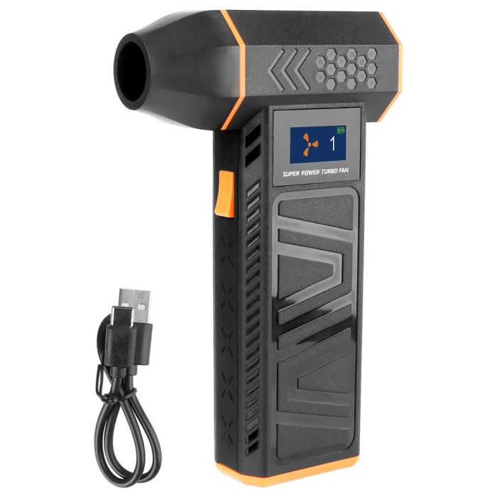 Suflanta Aer fara fir 130.000 RPM, cu Afisaj, Curatare Rapida pentru PC, Tastatura, Masina si Mobilier, Portabila [16]