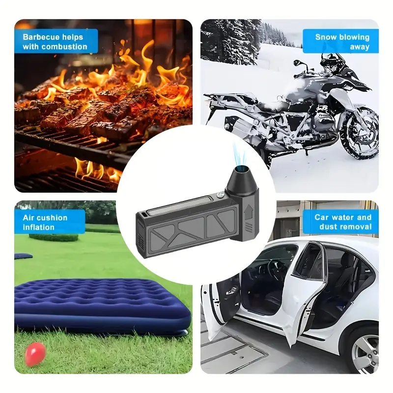 Suflanta Aer portabila 130000rpm, Putere mare de suflare, pentru masina, praf, zapada, frunze [6]