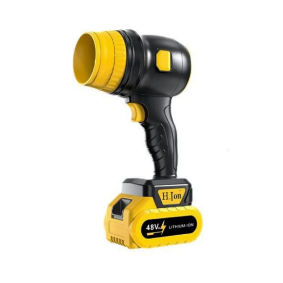 Suflanta Aer Portabila cu 2 Acumulatori 48V, 34000 RPM, Uscare Masina, Suflat Frunze, Yellow Hurricane [3]