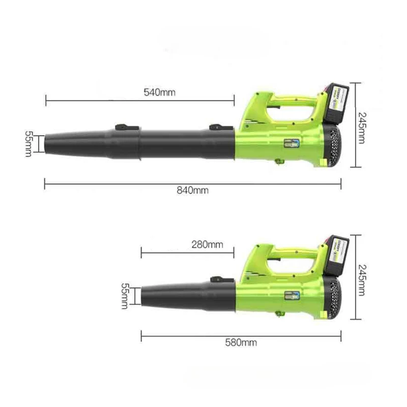 Suflanta de Frunze electrica cu 2 Acumulatori 48V, Putere 3500W, 12.000 De Rotatii/min, 780 mc/h [13]