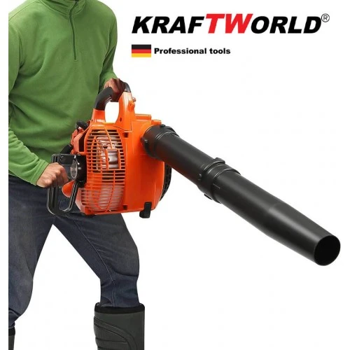 Suflanta si aspirator KraftWorld pe benzina, 1CP, 8500 rpm, Sac de colectare [6]