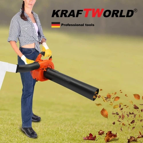 Suflanta si aspirator KraftWorld pe benzina, 1CP, 8500 rpm, Sac de colectare [9]
