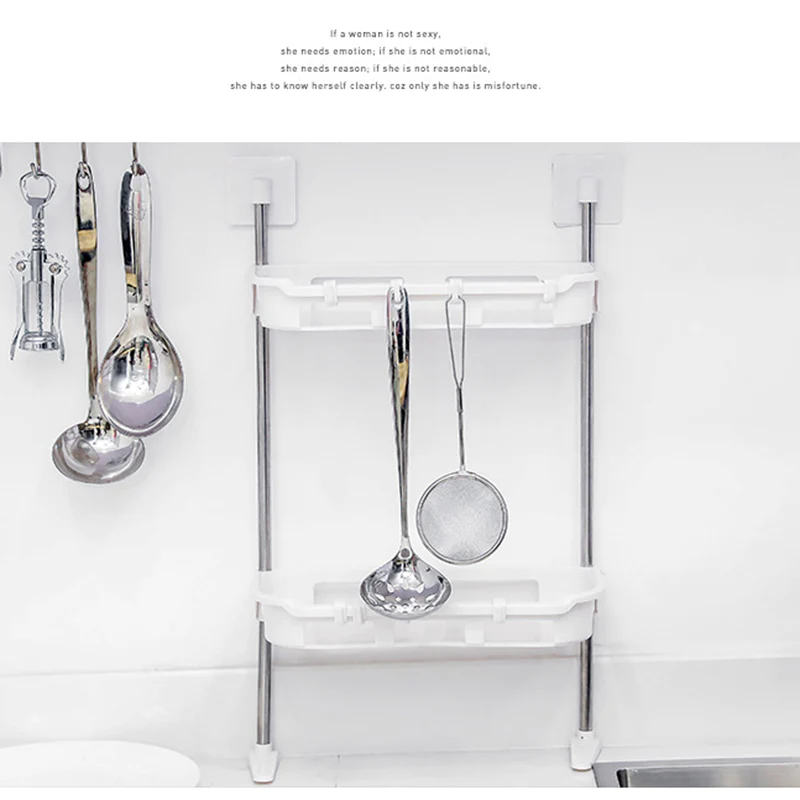 Suport de depozitare multifunctional pentru toaleta 2 polite 58x30cm [4]