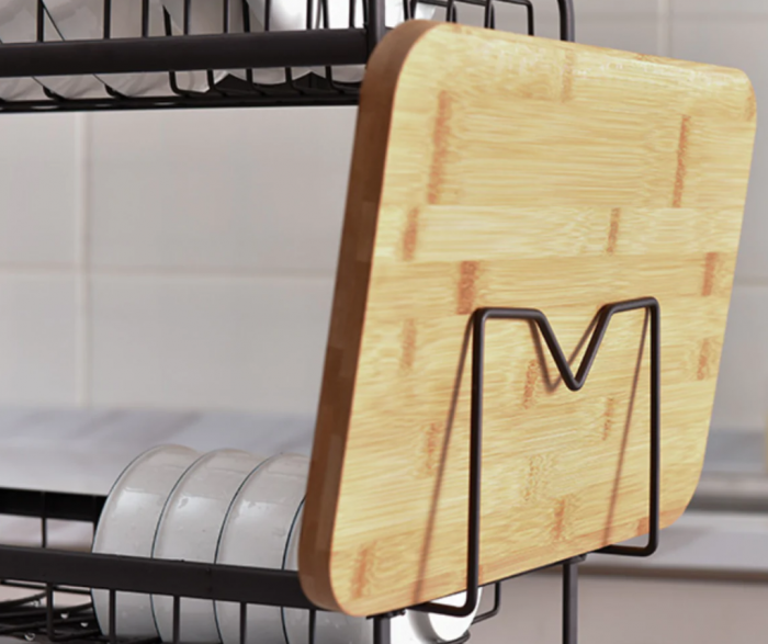 Suport de Vase metalic cu 2 nivele, design scandinav, Negru [5]