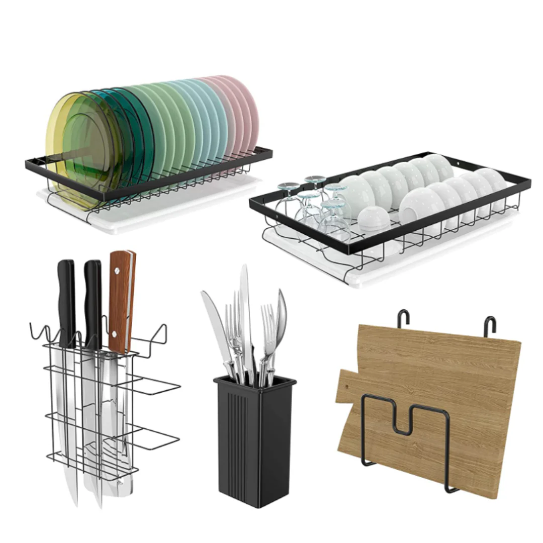Suport de vase metalic cu 2 polite, supraetajat, design scandinav [6]