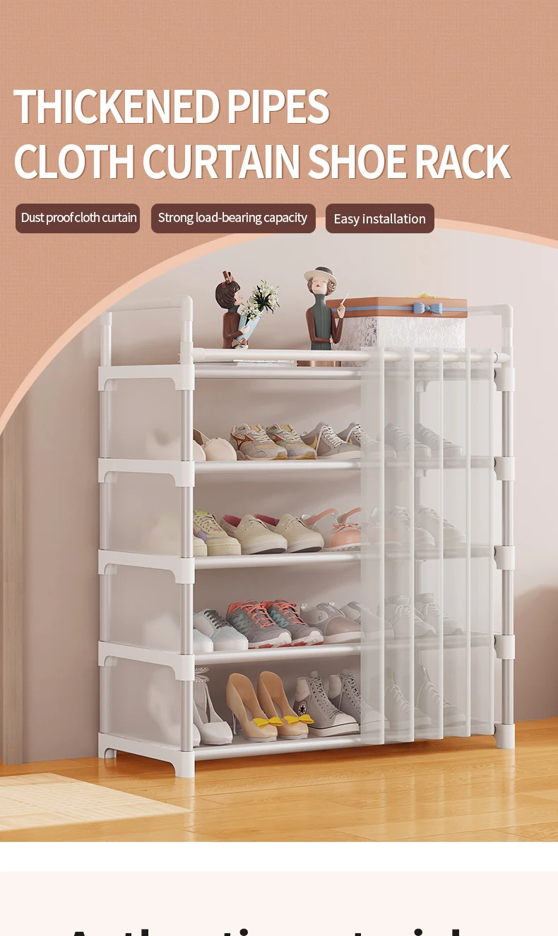 Suport pantofi etajat cu 5 rafturi, pentru 20 perechi incaltaminte, 59.5 x 30.5 x 82 cm [2]