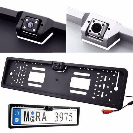 Suport pentru numar auto cu camera video marsarier incorporata [3]