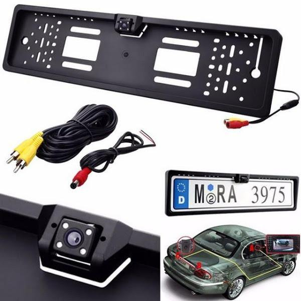 Suport pentru numar auto cu camera video marsarier incorporata [4]
