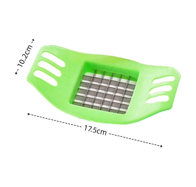 Taietor Multifunctional pentru Cartofi, plastic + otel inoxidabil, 17.5x10.2cm, culoare aleatorie [2]