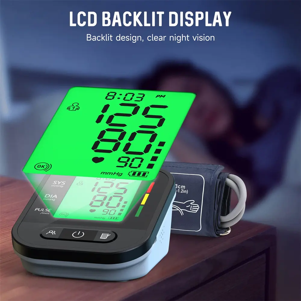 Tensiometru Digital de brat masurare cardiaca ecran LCD - 99 de memorari [5]