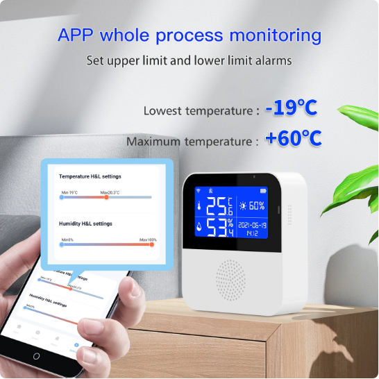 Termostat inteligent WiFi Q WD01 temperatura si umiditate display LCD 2.9inch [3]