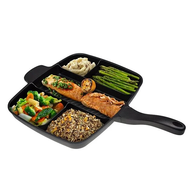 Tigaie Multifunctionala cu 5 compartimente pentru gatit Magic Pan Grill [5]