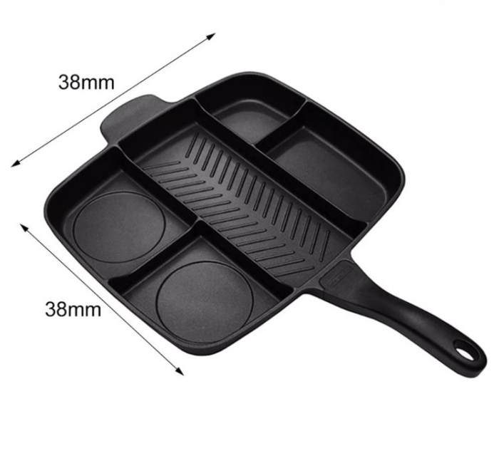 Tigaie Multifunctionala cu 5 compartimente pentru gatit Magic Pan Grill [6]