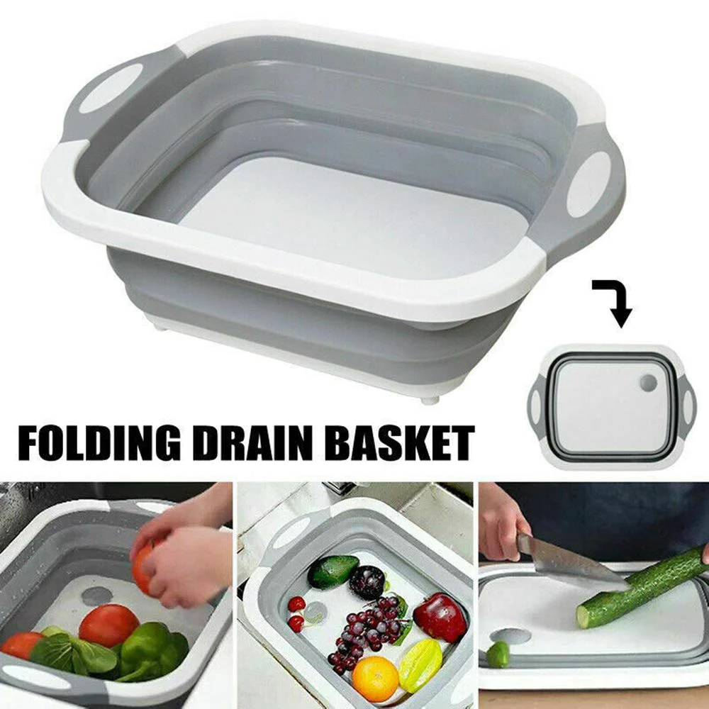 Tocator 3 in 1 multifunctional, pliabil, scurgator, uscator pentru alimente [6]