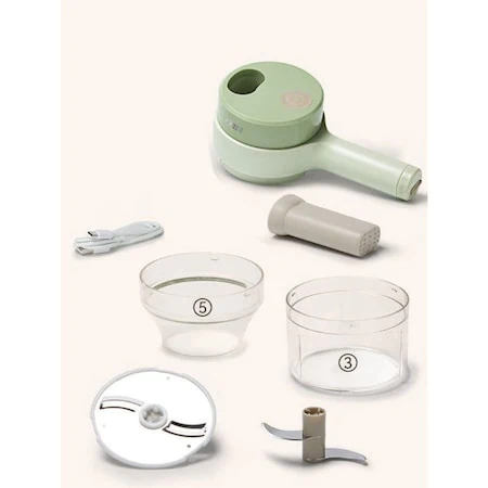 Tocator 4 in 1 Electric portabil pentru Alimente, Taiere Carne, Legume, Fructe [5]