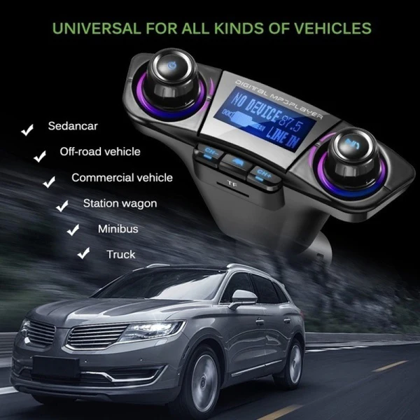 Transmitator FM multifunctional pentru masina cu MP3 Player si Bluetooth [3]