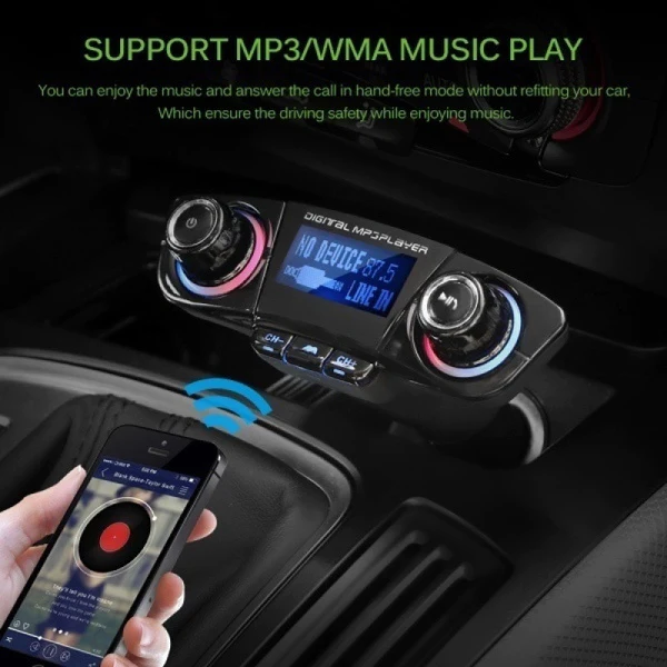 Transmitator FM multifunctional pentru masina cu MP3 Player si Bluetooth [8]