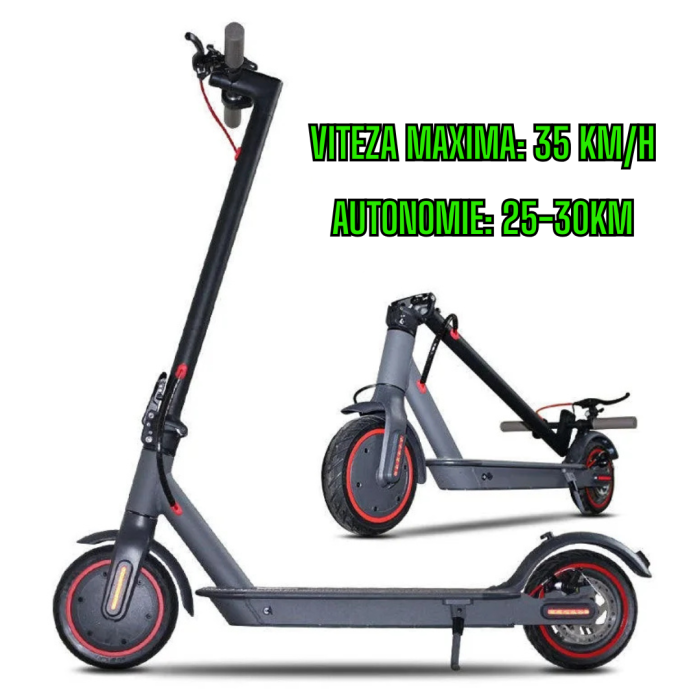 Trotineta Electrica M187, 35km/h Viteza Max, Autonomie 30 km, Display LCD, Aplicatie, 3 Moduri Condus, Roti 8.5" [13]