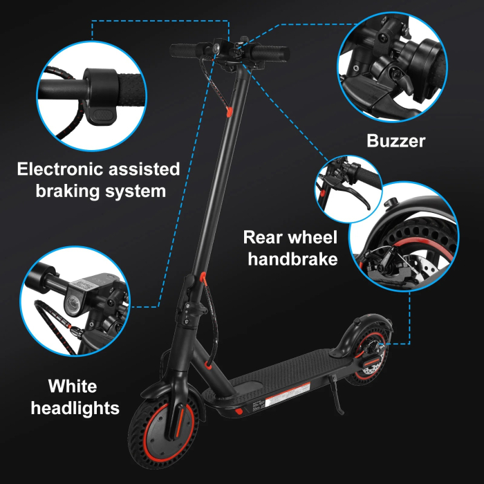 Trotineta Electrica M187, 35km/h Viteza Max, Autonomie 30 km, Display LCD, Aplicatie, 3 Moduri Condus, Roti 8.5" [3]