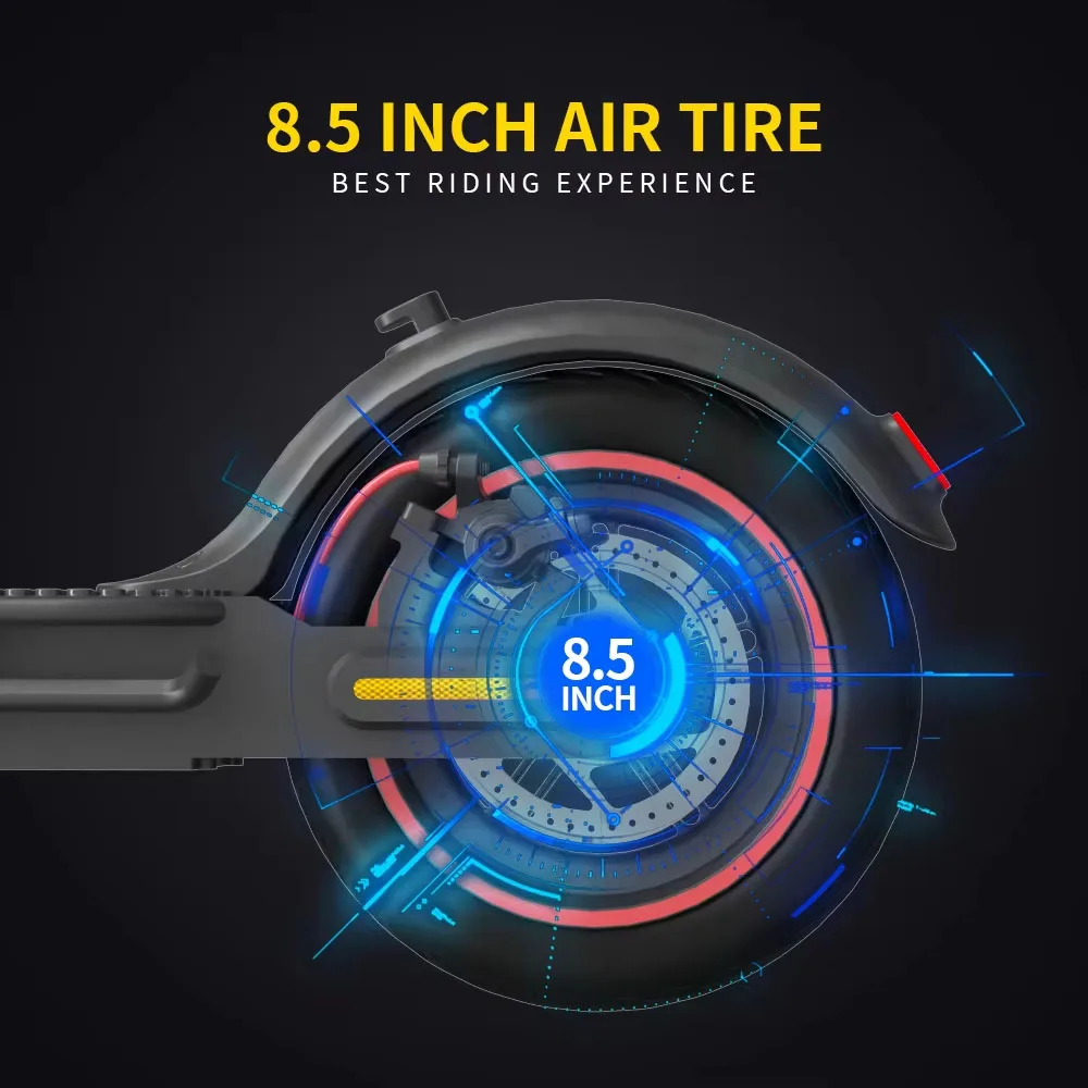 Trotineta Electrica M187, 35km/h Viteza Max, Autonomie 30 km, Display LCD, Aplicatie, 3 Moduri Condus, Roti 8.5" [9]