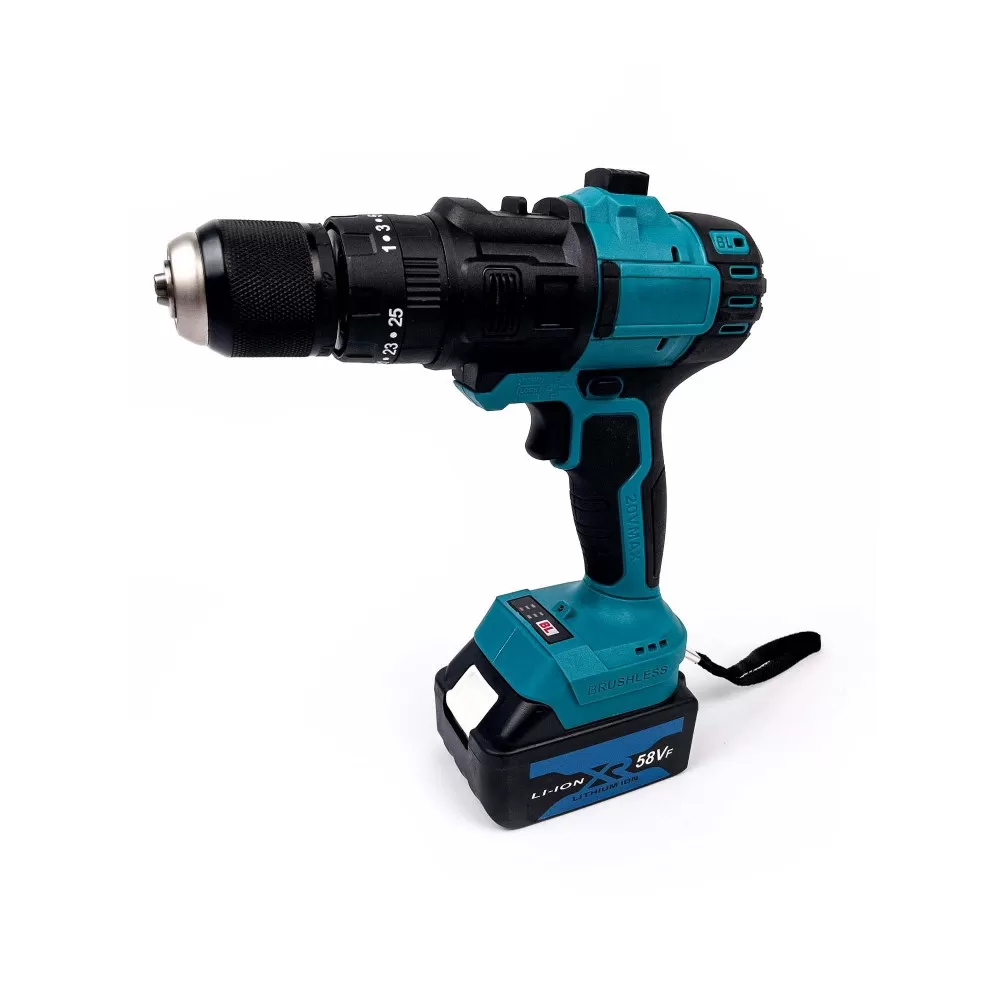Trusa 5 in 1 Scule cu 2 acumulatori 42V, bormasina, cheie impact, minidrujba, fierastrau sabie soricel [2]