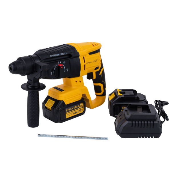 Trusa Ciocan Rotopercutor + Polizor Unghiular Flex cu 2 Acumulatori 24V 6AH [7]