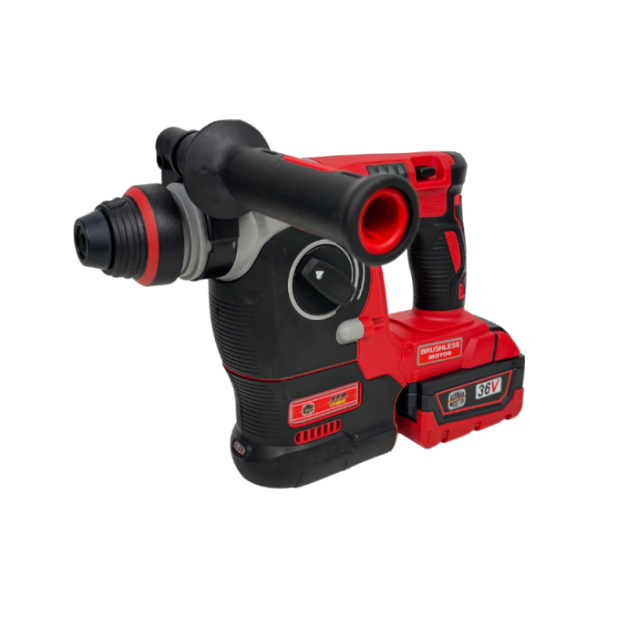 Trusă German Meister 3-în-1, Brushless, cu 2 Acumulatori 36V 8Ah, Ciocan Rotopercutor + Impact + Flex, Încărcător și Valiză [2]