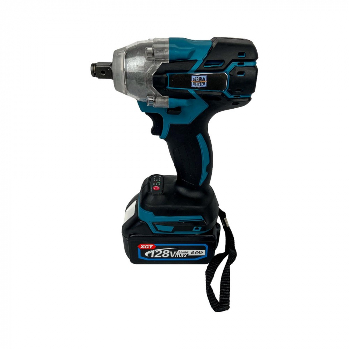 Trusa German Meister Masina cu Impact + Polizor Unghiular cu 2 Acumulatori 128V 8AH [4]