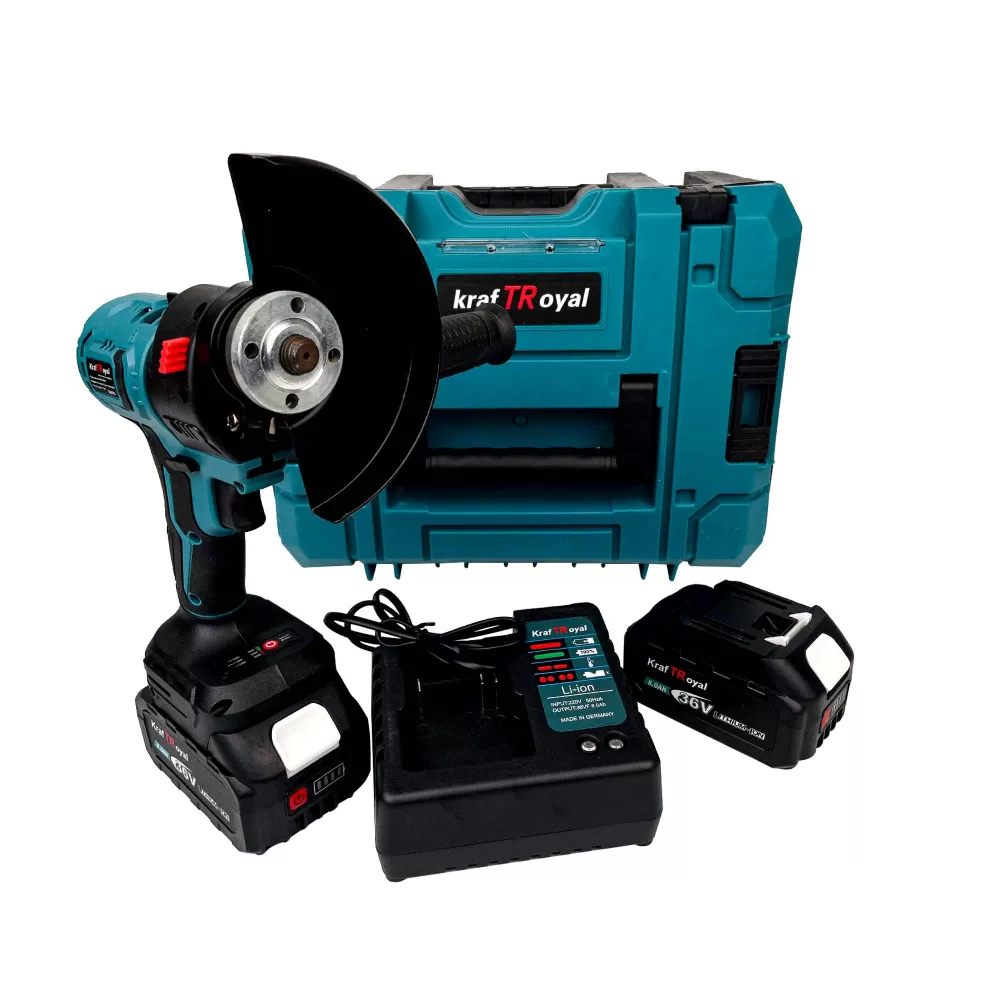 Trusa KraftRoyal 5 in 1 cu 2 Acumulatori 36V 8Ah, Autofiletanta, Impact, Flex, Fierastrau Sabie, MiniDrujba [2]