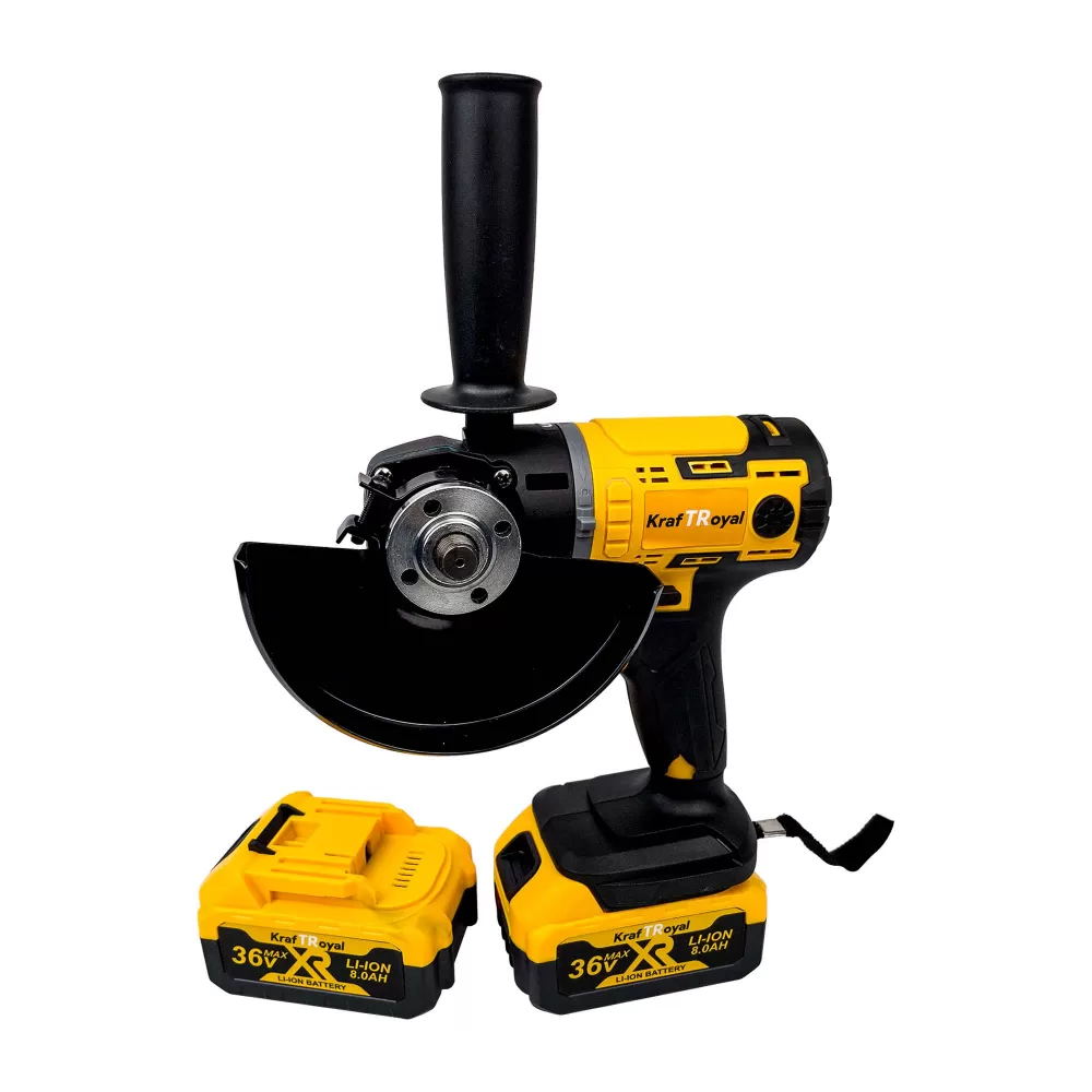Trusa KraftRoyal 5 in 1 cu 2 Acumulatori 36V 8AH, Autofiletanta, Masina Impact, Flex, Rotopercutor, Pistol Spalat cu Presiune [3]