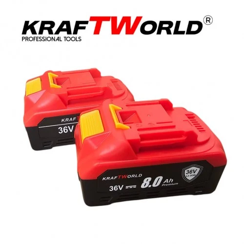 Trusa KraftWorld Masina cu Impact + Polizor Unghiular / Flex, cu 2 Acumulatori 36V 8AH [6]
