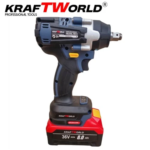 Trusa KraftWorld Masina cu Impact + Polizor Unghiular / Flex, cu 2 Acumulatori 36V 8AH [17]